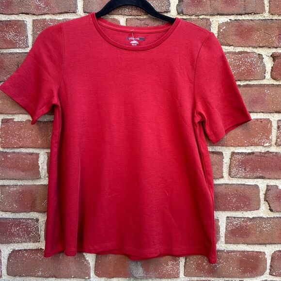 Eileen Fisher Women's $79 Organic Cotton Interlock Crew Neck Tee XXS - Picture 2 of 8